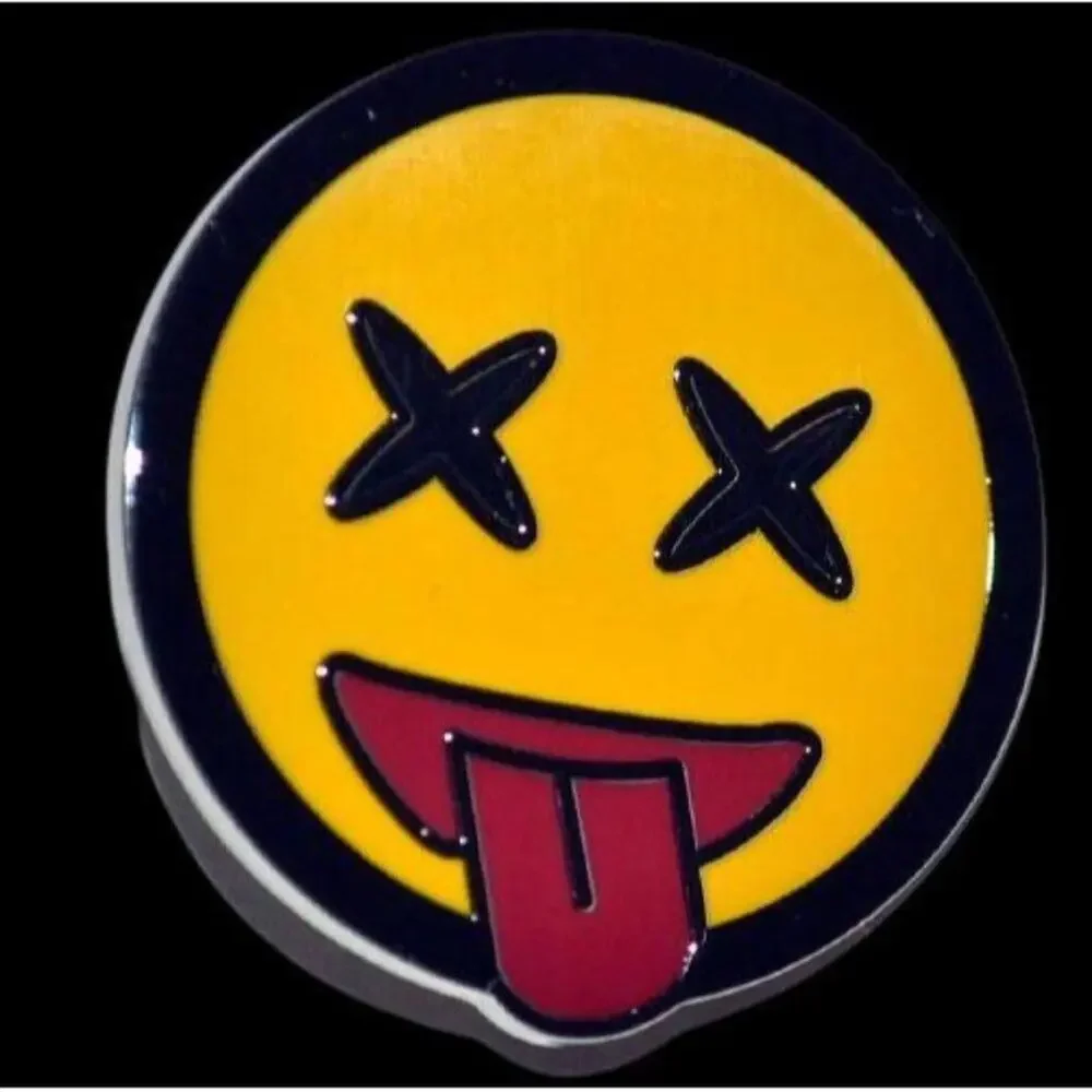 Coach Enamel Decorative Pin - Yellow Emoji 1